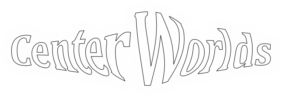 Center Worlds logo for the book series